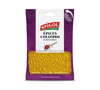 Spigol - Epices Colombo - Mélange d’Epices pour Parfumer et Colorer vos Plats - Sachet Mélange d’Epices Refermable - 100% Naturel - 1 Sachet de 80g