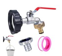 Spigot For Rain Barrel - Rains Barrels Tap Kit, Outdoor Water Connector| Heavy Duty Adapter Valve Replacement, Efficient Rainwater Collection Accessory For Garden Irrigation Drain Overflow System