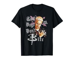 Spike Good Dogs Don't Bite Retro Vampire Y2K TV Show T-Shirt