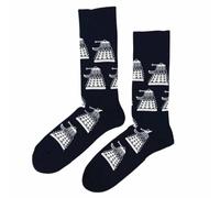 Spike Leisurewear Doctor Who Chaussettes Multi Dalek Bleu Taille unique 40-46, bleu, Taille unique
