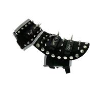 Spiked Dog Vest, Waterproof Pet Harness, 7.87x10.24 inches Ultimate Predator Protection, Waterproof and Weather-Resistant, Reflective Dog Coat for Outdoor Adventures, Black