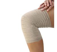 Spikenergy Genouillère Bande Elastique Soutien du Genou Électromagnétothérapie Idèale puor les Douleurs Articulaires, Arthrose, Inflammations, Entorses - Dispositif Médical Made in Italy (L, Beige)