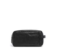 Spikes & Sparrow Apache Trousse de toilette noir, cuir grainé, homme