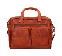 Spikes & Sparrow Porte-documents en cuir 41 cm compartiment pour ordinateur portable brun