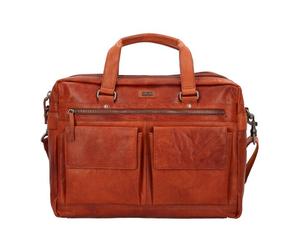 Spikes & Sparrow Porte-documents en cuir 41 cm compartiment pour ordinateur portable brun