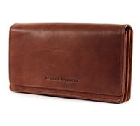 SPIKES & SPARROW Porte-monnaie marron en cuir pour femme - Bronco Wallet RFID Brandy 54714