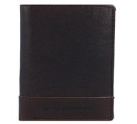 Spikes & Sparrow Porte-monnaie RFID en cuir 10 cm brun
