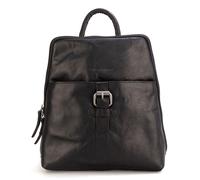 Spikes & Sparrow Sac à dos noir, cuir, femme, 5L