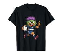 Spiky Sprint Mascotte de Rugby Chardon écossais T-Shirt