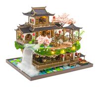 Spilay Kit de maison miniature à faire soi-même, maison de poupée en bois 3D avec meubles, boîte à musique et LED, échelle 1:24, cadeau créatif fait à la main pour adultes et adolescents - Fairyland