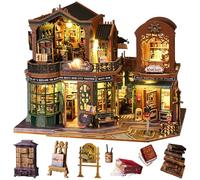 Spilay Kit de maison miniature pour adultes, Twilight Book City à faire soi-même avec lumière LED, puzzle 3D créatif pour relaxation et décoration de bureau, cadeau apaisant pour adolescents et