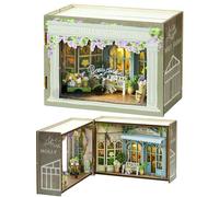 Spilay Kit maison de poupée miniature à faire soi-même avec meubles en bois et maison de poupée LED à faire soi-même, travaux manuels, cadeaux d'anniversaire, de Noël et de Saint-Valentin (Molly