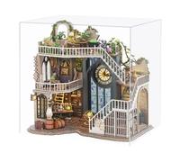Spilay Magic House-LV003 - Ensemble de meubles miniatures en bois - Fait à la main - Mini modèle moderne avec protection contre la poussière - Échelle 1:24 - Maison de poupée créative pour amoureux,