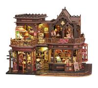 Spilay Maison Miniature, Café Littéraire Vintage Maison de Poupée