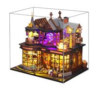 Spilay Maison miniature DIY - Maison de poupée en bois - Avec couvercle anti-poussière - Boîte à musique et LED - Cadeau pour adultes (Magic Treasure House)