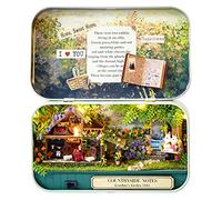 Spilay Q04 Kit de meubles en bois pour maison de poupée miniature à faire soi-même, mini boîte en fer, modèle de théâtre à l'échelle 1:24, jouets créatifs pour les amoureux (notes de campagne)