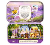 Spilay Q10 Kit de meubles en bois pour maison de poupée miniature faite à la main, modèle de théâtre à l'échelle 1:24