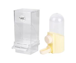 Spill-Proof Bird Feeder & Water Dispenser Set - Automatic Cage Accessory