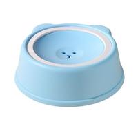 Spill-Proof Dog Water Bowl, Non-Slip Slow Drinking Pet Feeder Dish, 9.45x9.45x3.27 inches Portable No-Tip Water Dispenser, Feeding Container for Dogs and Cats Home Travel Use