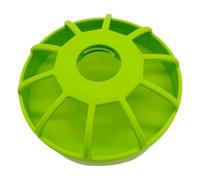Spill Proof Poultry Feeder Round PP Dish Waste Food Dispenser