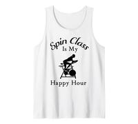 Spin Class is My Happy Hour Cool Spin Class Cycling Débardeur