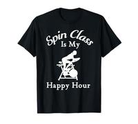 Spin Class is My Happy Hour Cool Spin Class Cycling T-Shirt