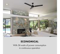 Spin Doctor ventilateur de plafond 122 cm 55 W 3 pales inox - noir