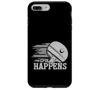 Spin Happens Funny Table Tennis Player Racket Paddle Zone Coque pour iPhone 7 Plus/8 Plus