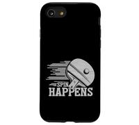 Spin Happens Funny Table Tennis Player Racket Paddle Zone Coque pour iPhone SE (2020) / 7/8