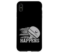 Spin Happens Funny Table Tennis Player Racket Paddle Zone Coque pour iPhone XS Max