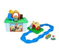 Mighty Express - Gare de la Ferme + Train Fizz - Playset Ferme avec Locomotive de Fizz La Fermière - Jouet Inspiré De La Série - Aventures Animées À Rail-Ville - Jouet Enfant 3 Ans et +