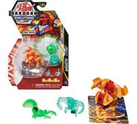 BAKUGAN Lot de 3 Figurines « Evolution » Power Up avec 1 Balle Platinum Series (Pyrus Wrath) et 2 Nanogan (Ventus Clutch, Haos Echo)