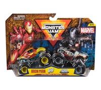 Pack de 2 véhicules Monster Jam Marvel Die Cast Modèle aléatoire
