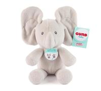 Gund - Cache-Cache Flappy L'Éléphant - Peluche Animée pour Bébé - Bouge Les Oreilles - Peluche Éléphant Taille 20 cm - Facile À Transporter - Doudou Bébé - Jouet Enfant 1 An Et +