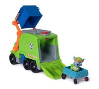 Paw Patrol - Pat Patrouille - Camion de Recyclage Rocky - 75% Plastique Recyclé - Camion Enfant Et 1 Figurine - Véhicule Voiture - Pat Patrouille Véhicule - Jouet Enfant 3 Ans et +
