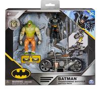 Spin Master DC Comics Batman Batcycle Killer Croc & Batman 10 Cm