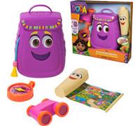 Spin Master "Dora - Sac À Dos + Accessoires - Sac D''Aventure Avec Carte, Jumelles & Boussole - Faites Bouger Ses Yeux Et Sa Bouche - Dessin Animé Jouet Maison De Poupée - Jouet Enfant 3 Ans Et +, Jeu