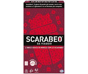 Spin Master Editrice Jeux, Scarabeo Scarabeo 2 Joueurs Jeu de Mots en Boîte Jeu de Société pour Toute la Famille À partir de 8 Ans 2 Joueurs-Défis Famille
