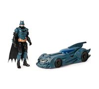 DC Comics - Batmobile + Figurine 30 Cm - Batman Figurine Articulée - Créez Vos Propres Combats Masqués Contre L'ennemi - Super Héros Et Super Vilain - Jouet À Collectionner - Jouet Enfant 3 Ans Et +