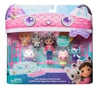 Gabby Dollhouse - Coffret 6 figurines + 5 accessoires - Petits chatons - dès 3 ans - Gabby et la Maison Magique