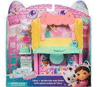 Gabby et la Maison Magique Le Film - Gabby Dollhouse - Cuisine avec P'tiChou - Double Espace De Jeu - 1 Figurine Et 7 Accessoires - Dessin Animé Pièce pour Maison De Poupée - Jouet Enfant 3 Ans Et +