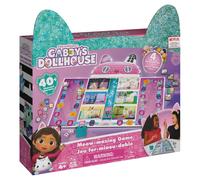 Spin Master Gabby's Dollhouse - Gabby's Board Game - avec 4 bandes de cheveux en forme d'oreilles de chat