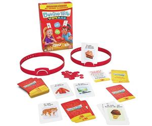 Spin Master Games - Devine Tête Version Voyage - Jeu De Société Familial | 48 Cartes, 24 Jetons Et 2 Bandeaux - Soyez Le 1er À Deviner Qui Vous Êtes - Compétences STEM - 2 À 4 Joueurs - Dès 6 Ans