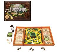 Spin Master Games - Jeu Jumanji avec Plateau Bois Retro - Jeu de Société Famille avec Nombreux Défis - Ambiance du Film Jumanji - Version Française - Jouet Enfant 8 Ans Et +