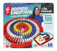Spin Master Games Lily Hevesh H5 Domino Creations Ensemble de dominos 100 pièces Jeux pour enfants Jouets de construction