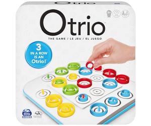 Spin Master Games - Otrio - Jeu De Société Stratégique Familial | Principe Morpion - Alignez 3 Pièces De La Même Couleur - 3 Manières De Gagner - Compétences STEM - 2 À 4 Joueurs - Dès 8 Ans