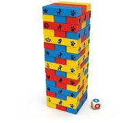 Spin Master – Jeu Paw Patrol Tour Infernale – Tour à construire, 48 blocs, 1 dé, 4 ans+