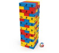 Spin Master – Jeu Paw Patrol Tour Infernale – Tour à construire, 48 blocs, 1 dé, 4 ans+