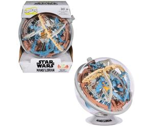 Spin Master Games - Perplexus Star Wars Mandalorian- Labyrinthe Parcours 3D | Labyrinthe 3D Avec 80 Défis Et Figurine Grogu - Jeu d'Action Et Réflexe - Casse Tete Enfant - Vertus Pédagogiques - Dès 8 Ans