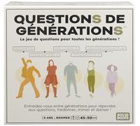 Spin Master – Jeu de société Questions de Générations – 2000 questions et 100 défis – Dès 8 ans